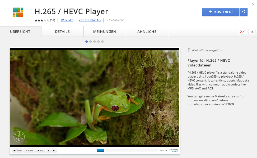 HEVC-libde265-PlayStore